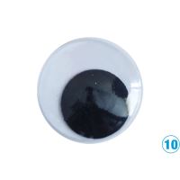 Oči samolepící kulaté Luma 10mm, 20ks Oči samolepící kulaté Luma 10mm, 20ks