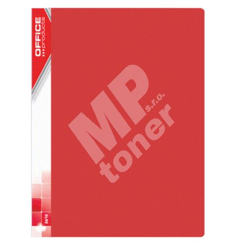 Office katalogová kniha, A4, PP, 40 kapes, červená 1