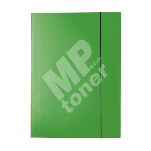 Desky s gumičkou Economy, 15 mm, karton, A4, zelená, Esselte 1