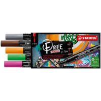 Akrylový popisovač STABILO FREE Acrylic T300 Kulatý hrot 2-3 mm - Vintage, sada 5 ks Akrylový popisovač STABILO FREE Acrylic T300 Kulatý hrot 2-3 mm - Vintage, sada 5 ks