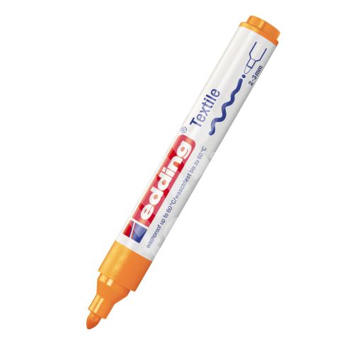 Popisovač Edding 4500, neonově oranžová, 1-3mm, na textil 7
