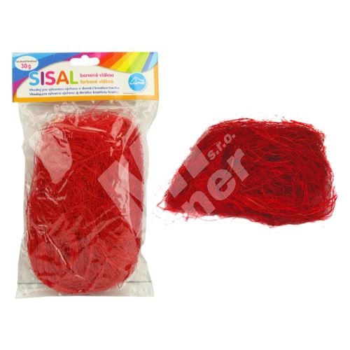Sisal Luma, červený 30g 1