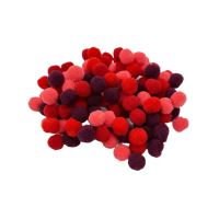 Bambulky Dp Craft 10mm (120ks) červený mix