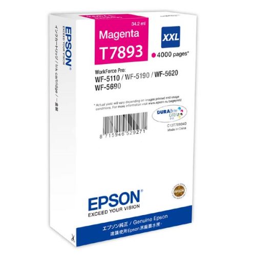 Cartridge Epson C13T789340, XXL, magenta, originál 1
