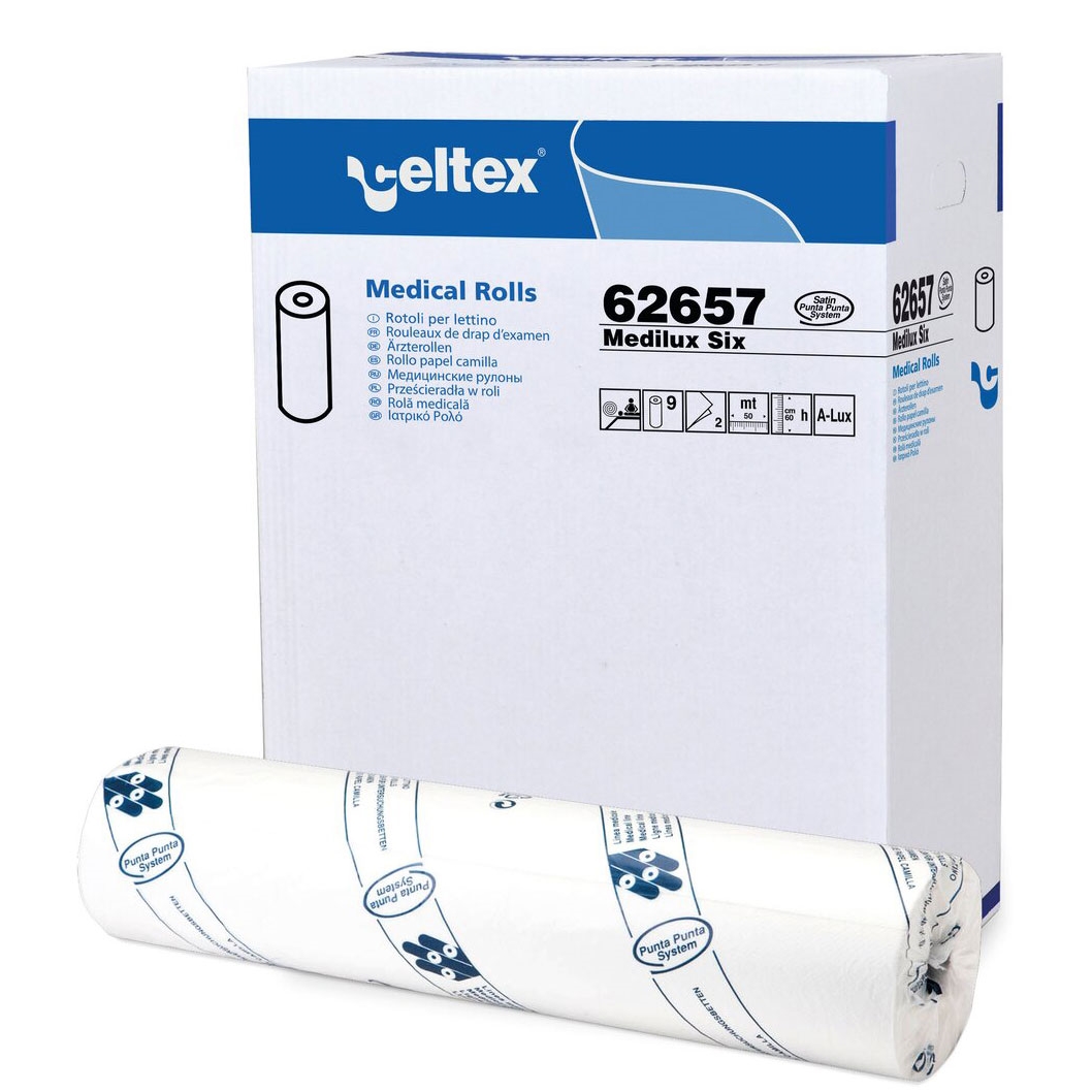 Podložky na vyšetřovací lůžka CELTEX Medilux šíře 60cm, 2vrstvy, 50m (62657)