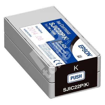 Inkoustová cartridge Epson C33S020601, ColorWorks C3500, SJIC22P(K), black, originál 1