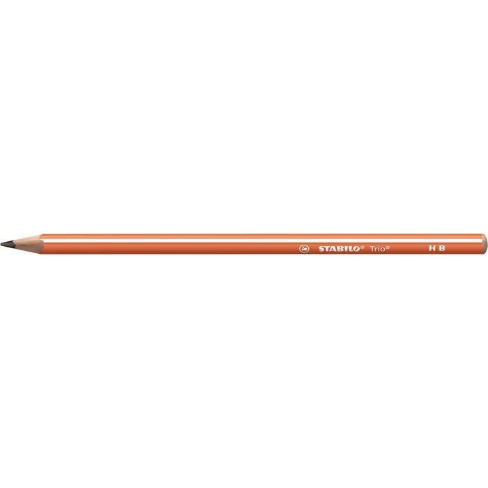 Grafitová tužka Stabilo Trio Neon, oranžová, HB, trojhranná