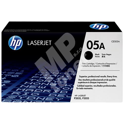 Toner HP CE505A, 05A, black, originál 2