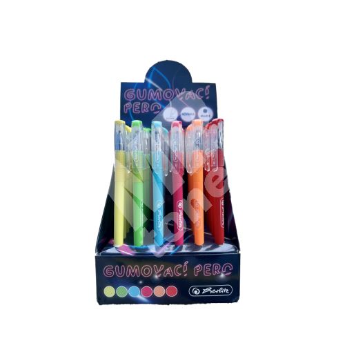 Pero gumovací Herlitz neonové, jednorázové, 0,5mm 1