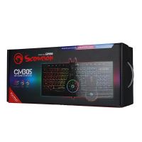 Sada herní klávesnice s herní myší a sluchátky Marvo CM305, RGB, CZ/SK, podsvícení 5 (4)