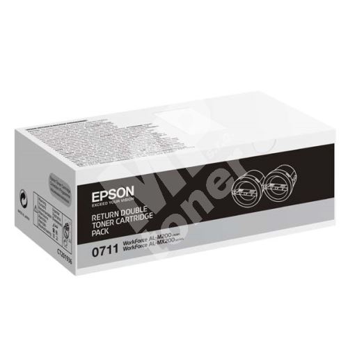 Toner Epson C13S050711, 2-pack, black, originál 1