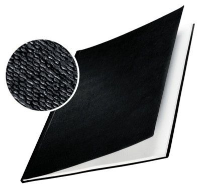 Tvrdé desky Leitz impressBIND, 106 - 140 listů, černé, balení 10 ks