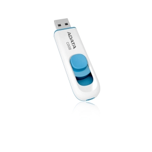 64GB ADATA C008, USB flash disk 2.0, bílo-modrá
