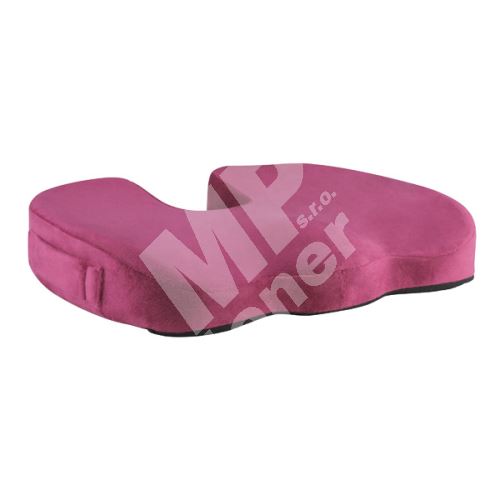 Podsedák pod hýždě Powerton, ergonomický, paměťová pěna, vínový červený 1