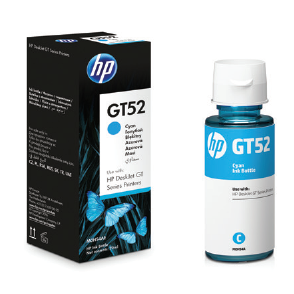 Inkoustová cartridge HP M0H54AE, DeskJet GT serie, cyan, No. GT52, originál