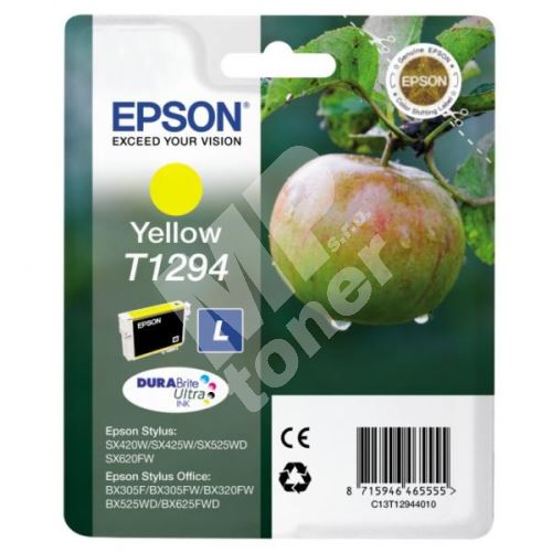 Cartridge Epson C13T12944012, yellow, originál 1