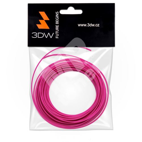 Tisková struna 3DW (filament) PLA, 1,75mm, 10m, růžová, 200-230°C 1