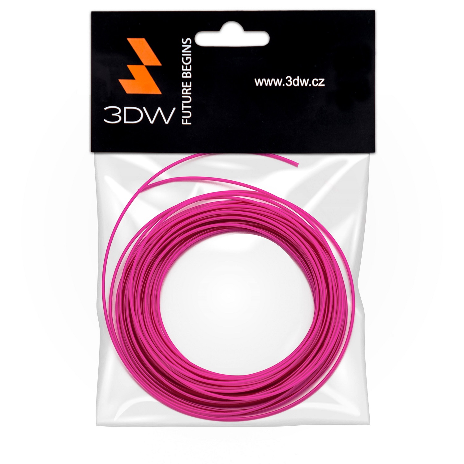Tisková struna 3DW (filament) PLA, 1,75mm, 10m, růžová, 200-230°C