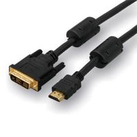Kabel k TV DVI / HDMI, 18+1 M/HDMI M, 5 m, černý, LOGO, pozlacené konektory 6 (5)