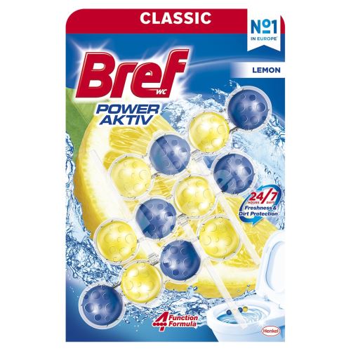 Bref WC Power Aktiv Lemon, WC kuličky, 3 × 50 g 1