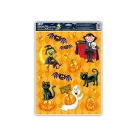 Okenní fólie Halloween glitr, 30x42cm, mix 4 (3)