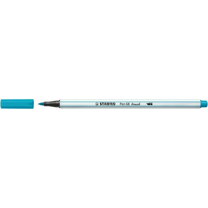 Štětcový fix Stabilo Pen 68 brush, dětská modrá