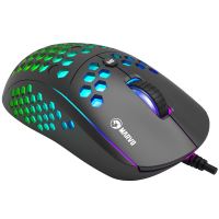 Herní myš Marvo M399, 6400DPI, optická, 6tl., drátová USB, černá, podsvícená 9 (8)