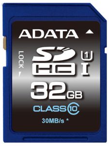 32GB ADATA SDHC UHS-I Premier, Class 10