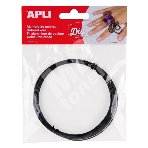 Modelovací drát Apli, 1,5mm x 5m, černý 1
