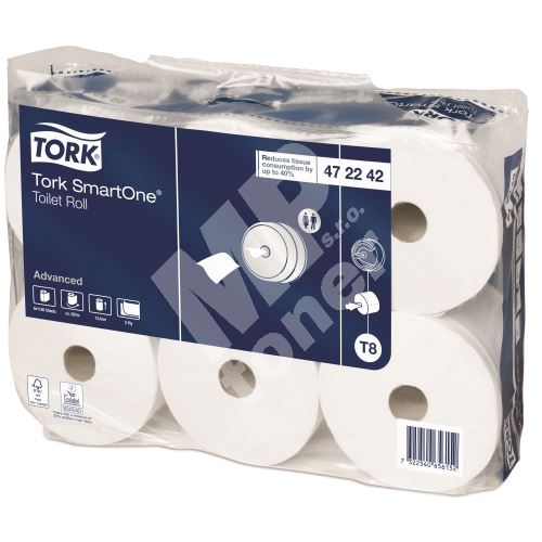 Tork SmartOne toaletní papír, 2vrstvý, bílý, T8 1