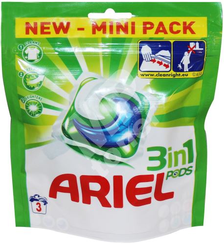 Ariel 3v1 Mountain Spring gelové kapsle na praní prádla 3 kusy 1