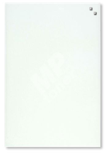 Skleněná magnetická tabule Naga 40 x 60 cm, bílá 1