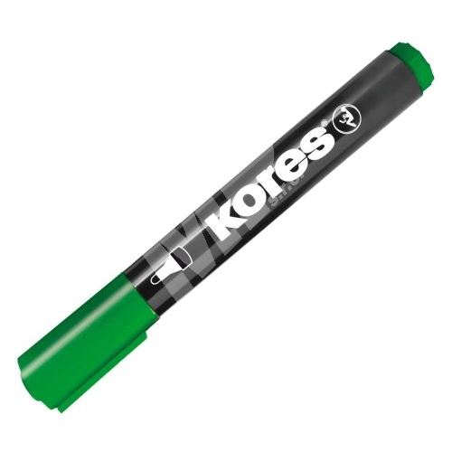Značkovač Kores K-Marker permanentní, kulatý, zelený 1