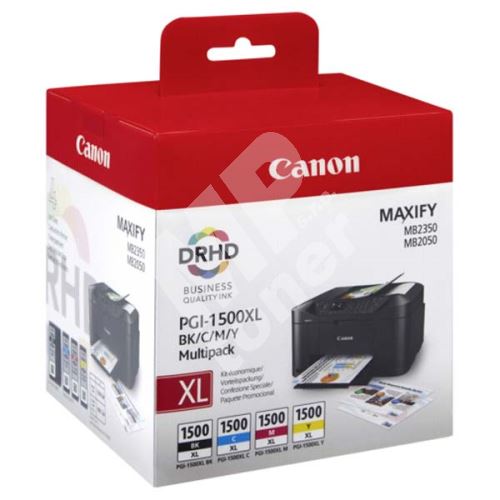 Cartridge Canon PGI-1500XL, CMYK, 9182B004, originál 1