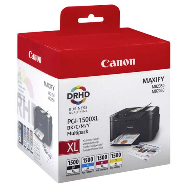 Inkoustová cartridge Canon PGI-1500XL, Maxify MB2050, MB2350, CMYK, originál