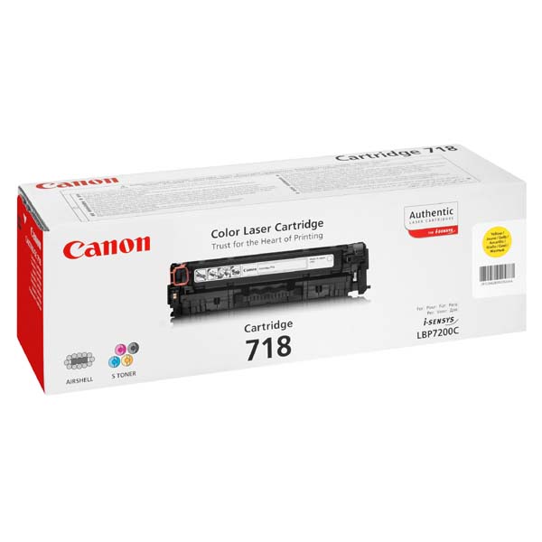 Toner Canon CRG-718Y, LBP-7200Cdn, yellow, CRG718Y, 2659B002 originál