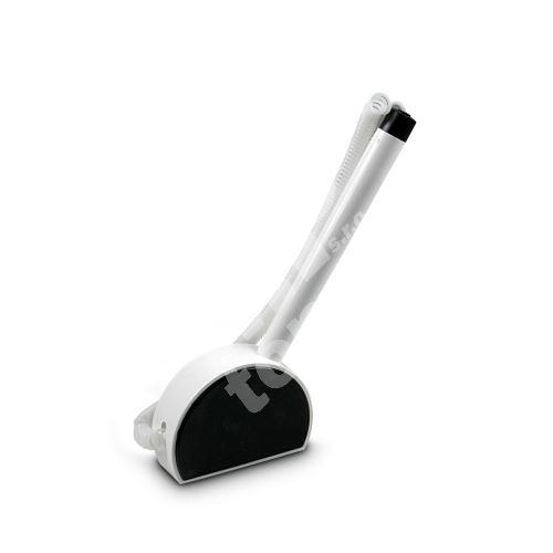 Kuličkové pero ve stojánku ICO Mini, bílo-černé 1