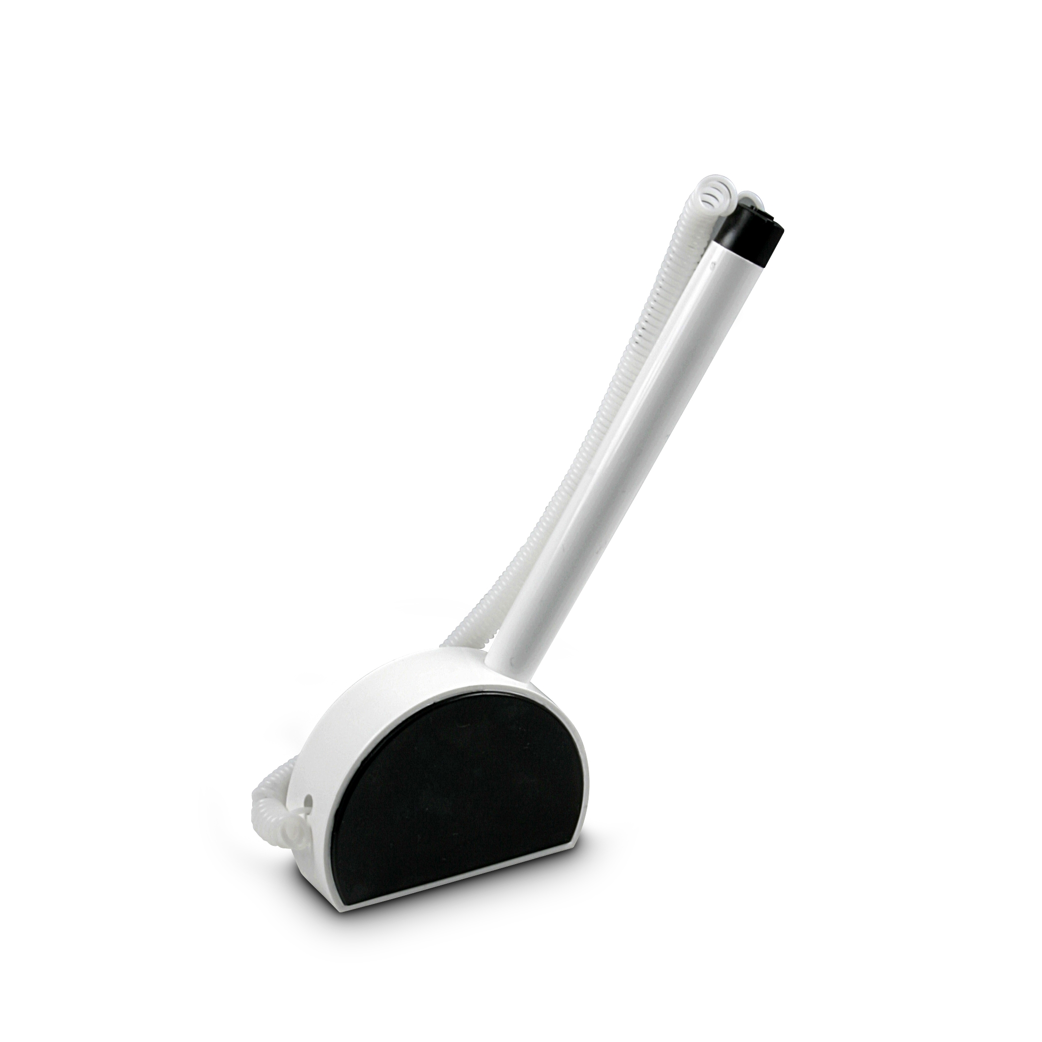 Kuličkové pero ve stojánku ICO Mini, bílo-černé