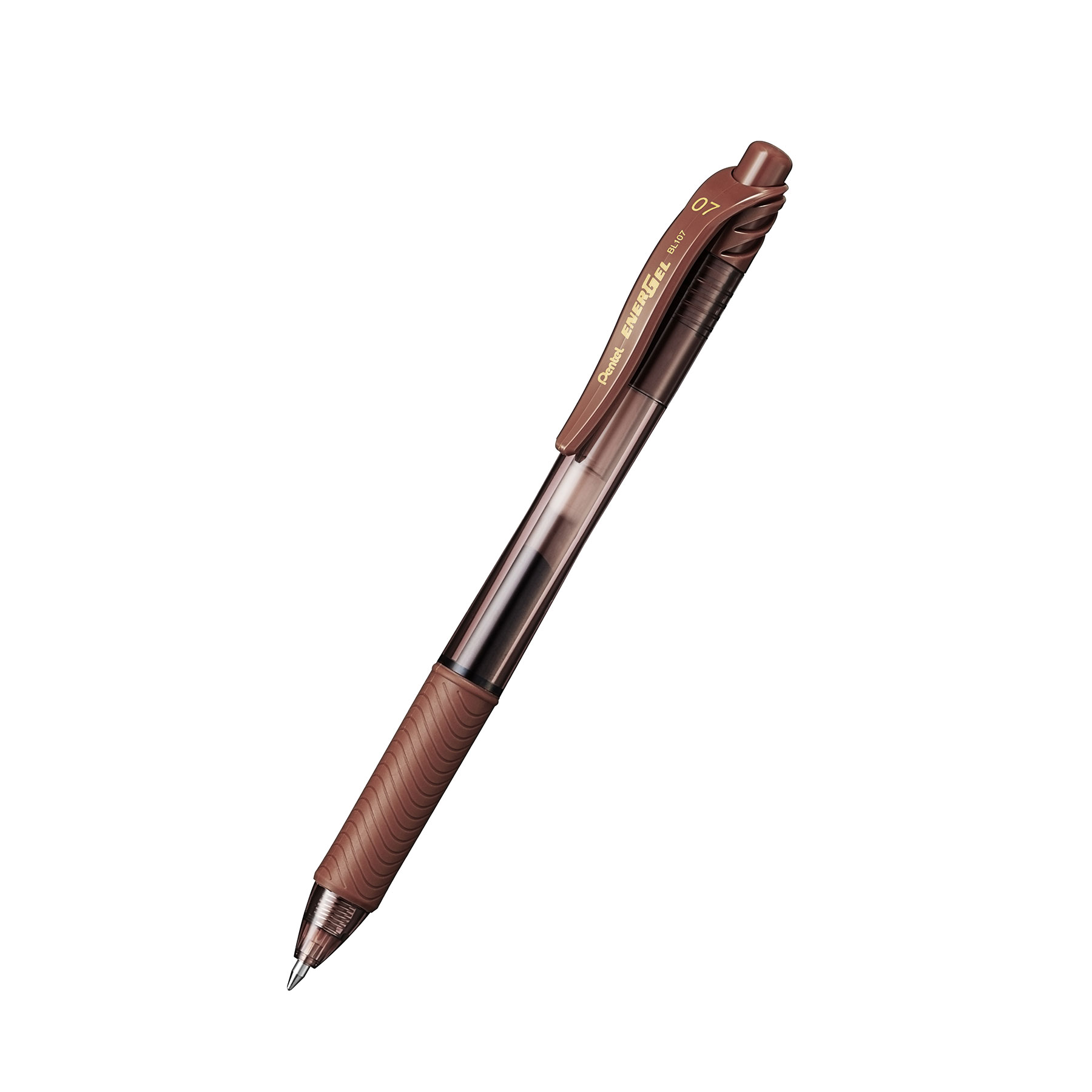 Kuličkové pero Pentel EnerGel BL107, 0,7mm, hnědé