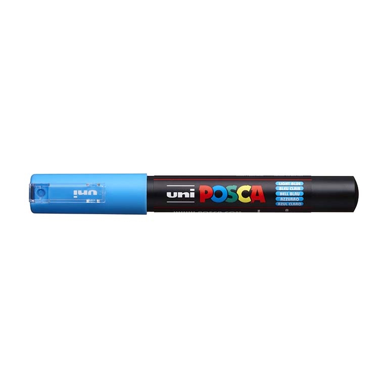 Akrylový popisovač Uni Posca PC-1M, 0,7 mm, světle modrý