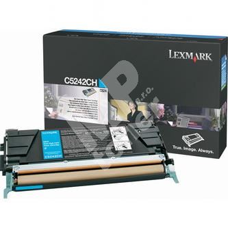 Toner Lexmark C524, 00C5242CH, modrá, originál 1