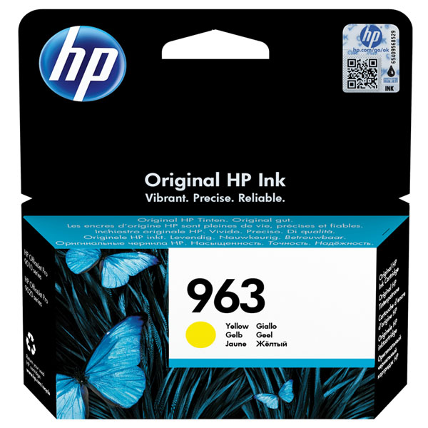Inkoustová cartridge HP 3JA25AE, Officejet Pro 9010, 9012, yellow, No.963, originál