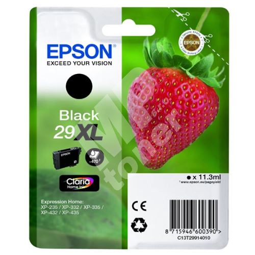 Cartridge Epson C13T29914012, black, originál 1