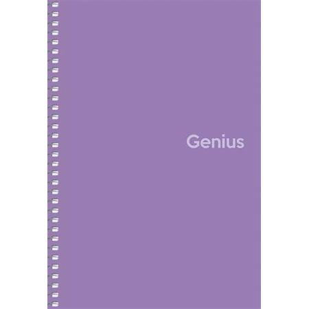Spirálový sešit Shkolyaryk Genius, čtverečkovaný, mix, A5, 80 listů, PP desky