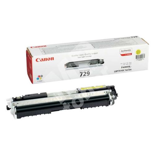 Toner Canon CRG-729Y, 4367B002, yellow, originál 1