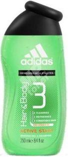 Adidas Hair & Body 3 Active Start sprchový gel na tělo a vlasy pro muže 250 ml 1