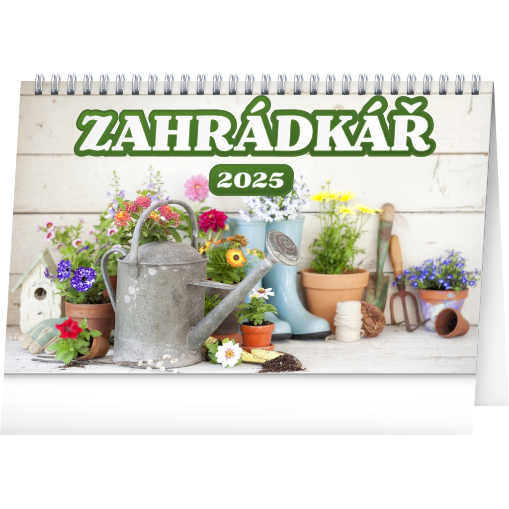 Stolní kalendář Notique Zahrádkář 2025, 23,1 x 14,5 cm