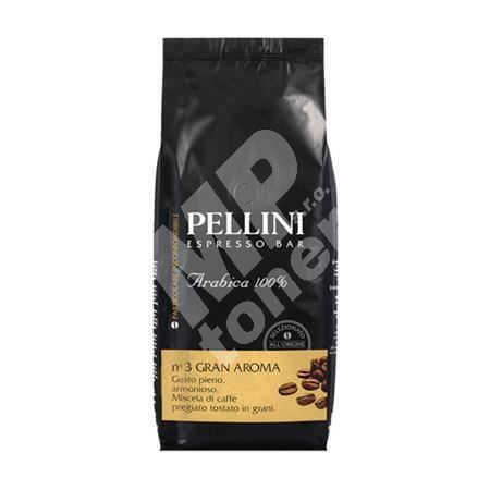 Káva Pellini Gran Aroma, pražená, zrna, vakuově balená, 1000g 1