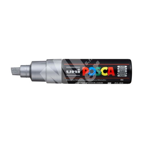 Uni Posca PC-8K akrylový popisovač, 8 mm, stříbrný 1