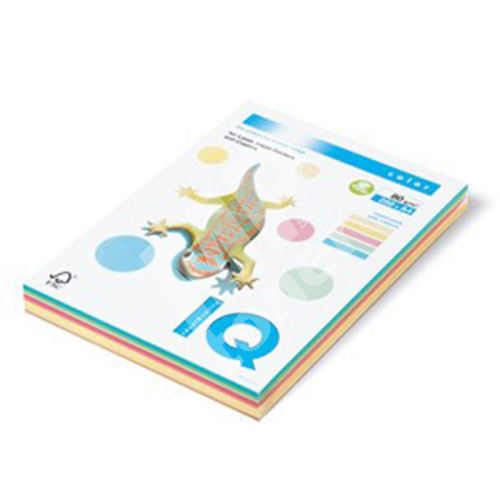 Barevný papír IQ T-RB Mix 5 barev A4 80g 1bal/250ks (ZG34, GO22, GR21, AG10, LA12) 1